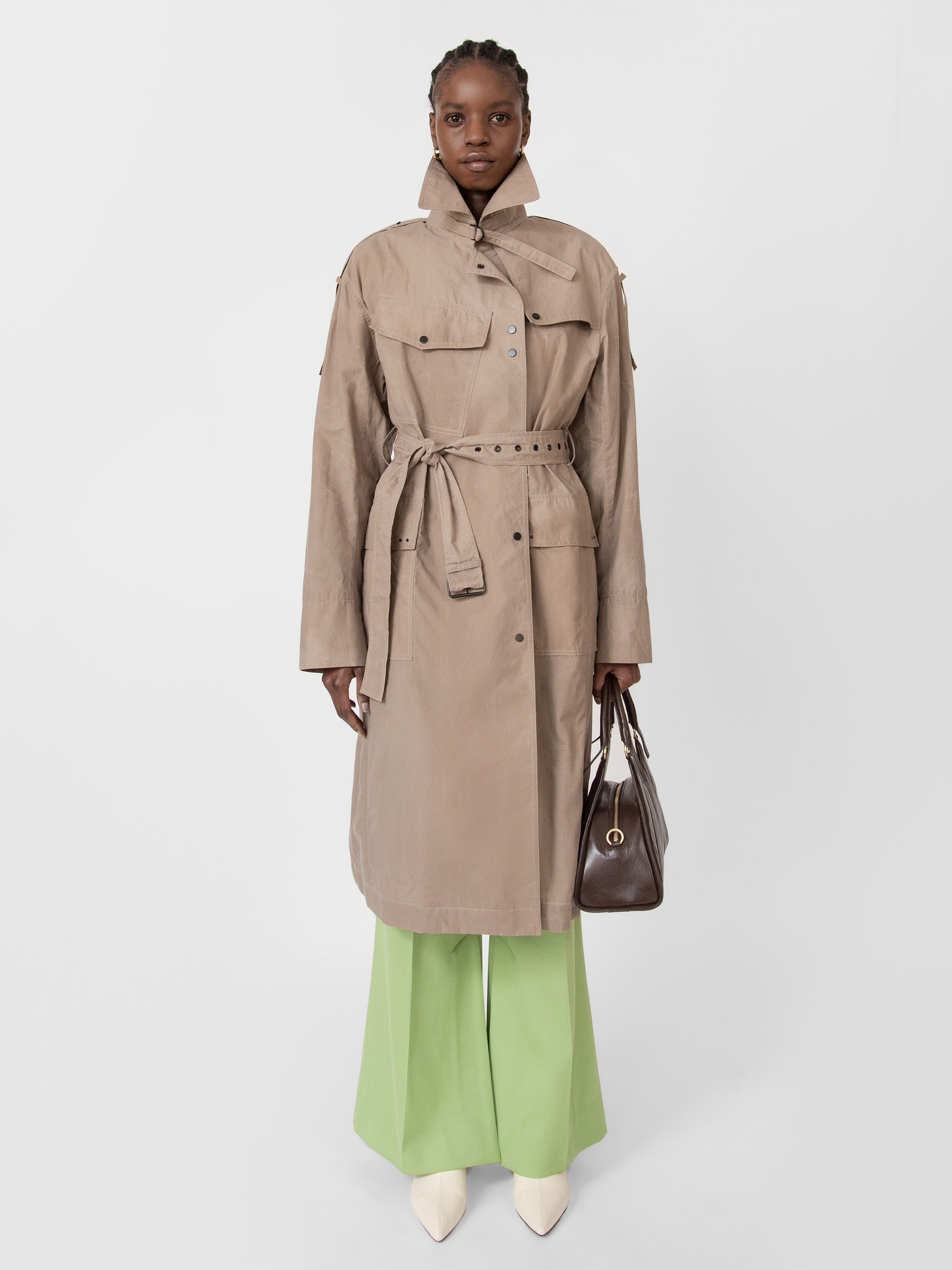 Mitchell Trench Coat Khaki