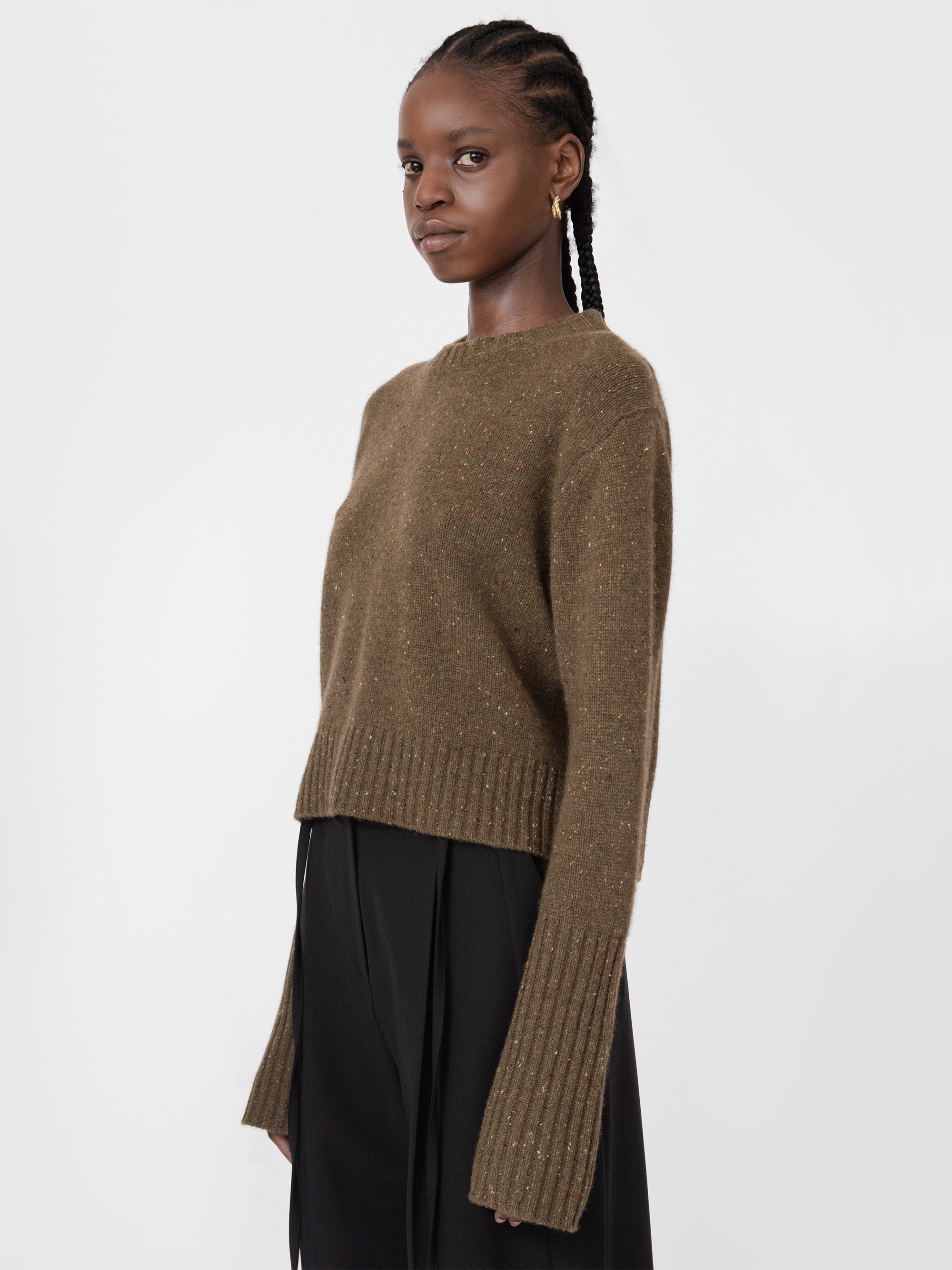 Goodall Cashmere Knit Top Lichen