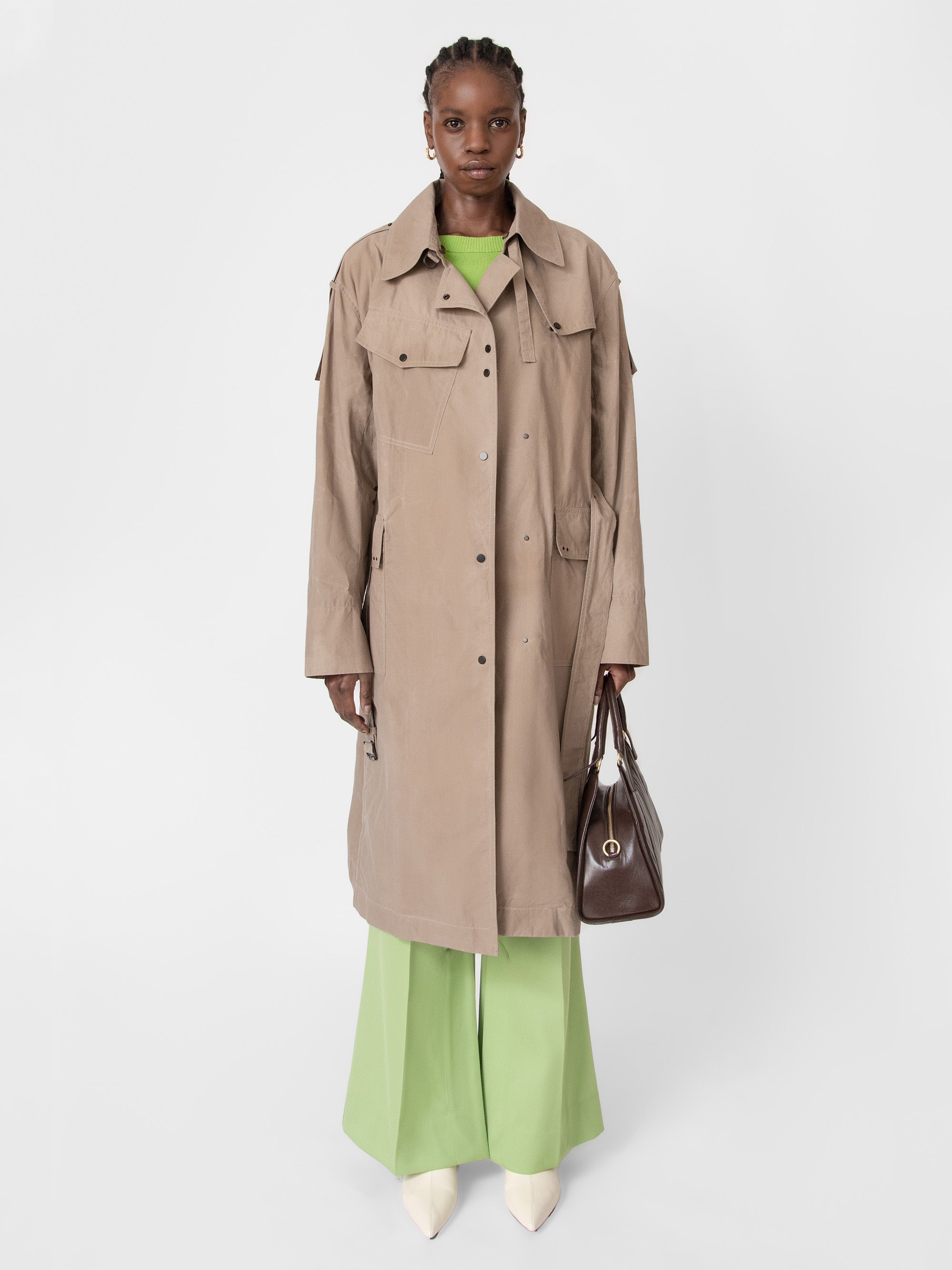 Mitchell Trench Coat Khaki