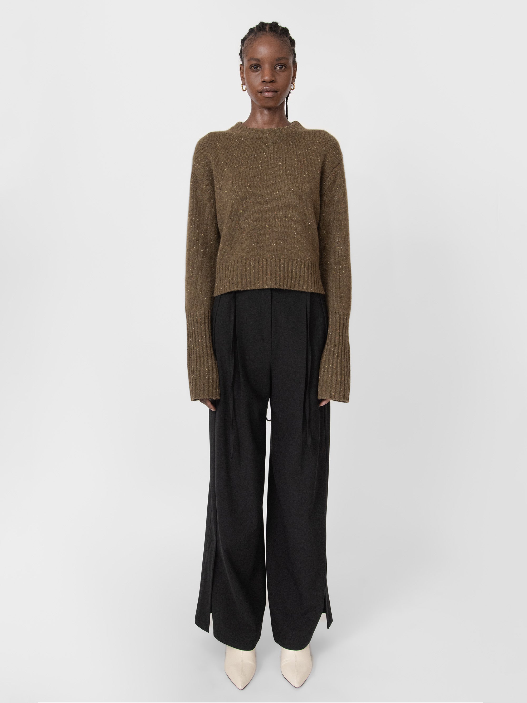 Goodall Cashmere Knit Top Lichen